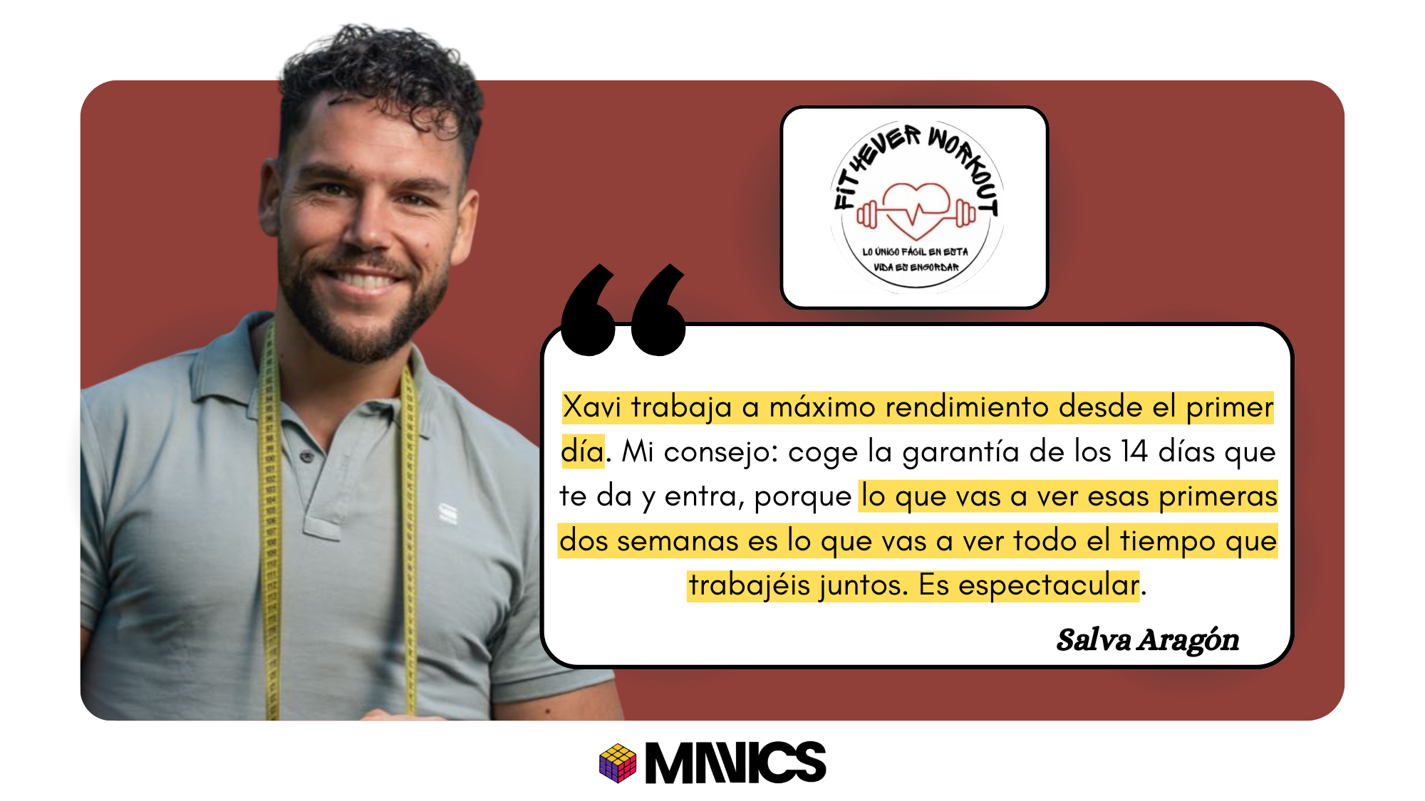 Testimonio de Salva Aragón sobre MAVICS